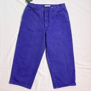 Vintage 90's High Rise Purple Denim Capri Pants - 30 x 21